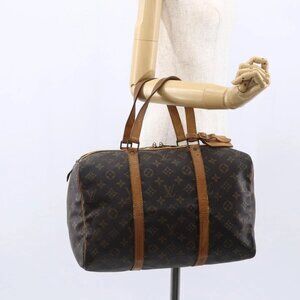 LOUIS VUITTON Monogram Sac Souple 35 Boston Bag M41626 LV Auth 144036